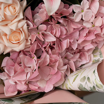 Real Look Hydrangea Dusty Pink (16cmDx65cmH)