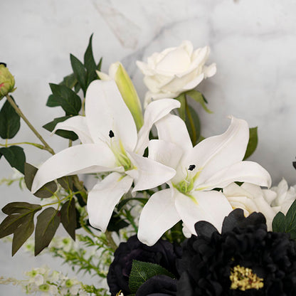 Real Touch 3D Tiger Lily 3 Head White (90cmH)