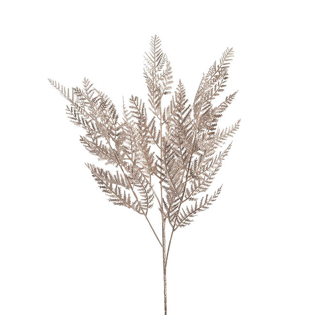Bracken Fern Spray Metallic Champagne (86cmH)