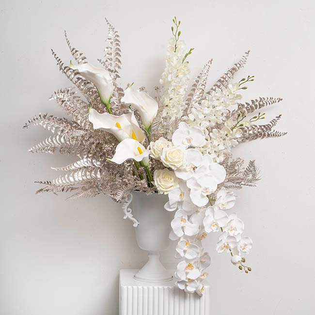 Bracken Fern Spray Metallic Champagne (86cmH)