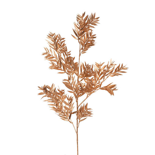 Rosemary Leaf Spray Metallic Gold (98cmH)