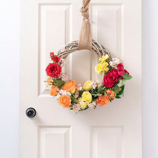 Barla Zinnia Spray Soft Yellow (67cmH)