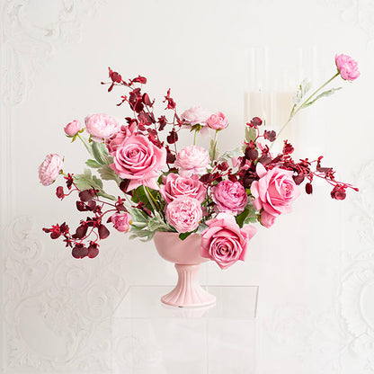 Buttercup Ranunculus Spray x3 Blush Pink (52cmH)