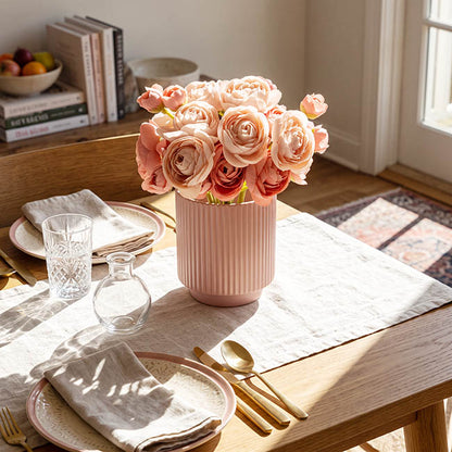 Ranunculus Flower Bunch 6 Stems Dusty Pink (28cmH)
