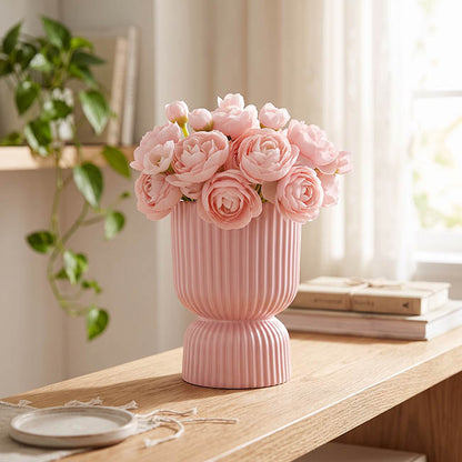Ranunculus Flower Bunch 6 Stems Soft Pink (28cmH)