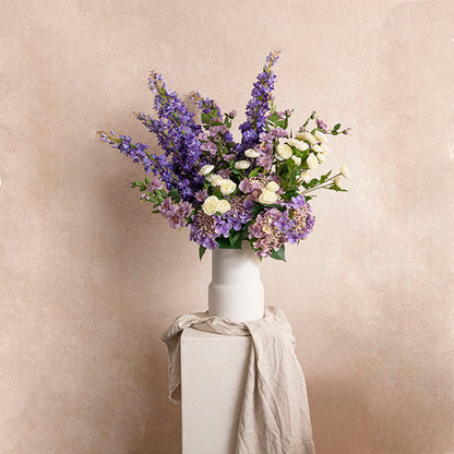 Mini Ranunculus Spray White (67cmH)