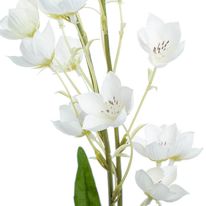 Bellflower Spray White (94cmH)
