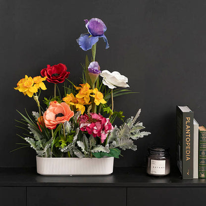 Anemone Flower Stem Red (14cmDx57cmH)