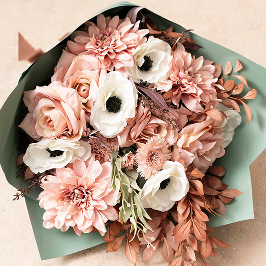 Anemone Flower Stem White (14cmDx57cmH)