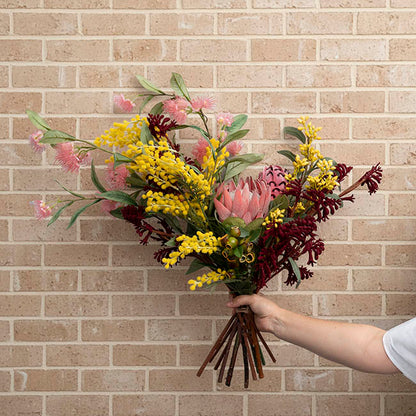 Native Artificial Kangaroo Paw Spray Dark Red (62cmH)