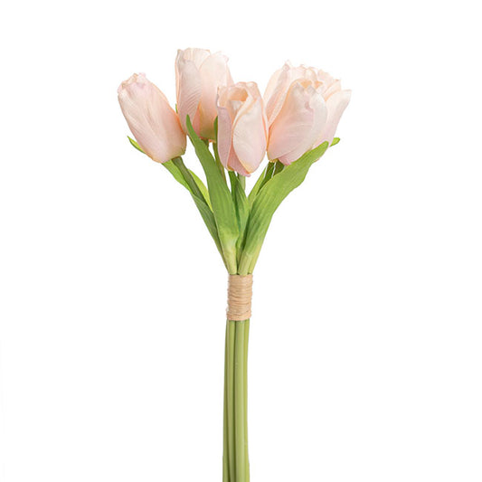 Dutch Tulip Bouquet x 7 Ice Pink (30cmH)
