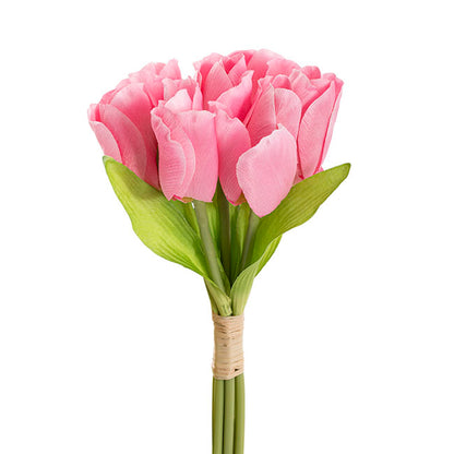 Dutch Tulip Bouquet x 7 Pink (30cmH)