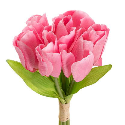 Dutch Tulip Bouquet x 7 Pink (30cmH)