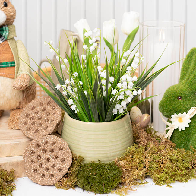 Lily of The Valley Bouquet White (28cmH)