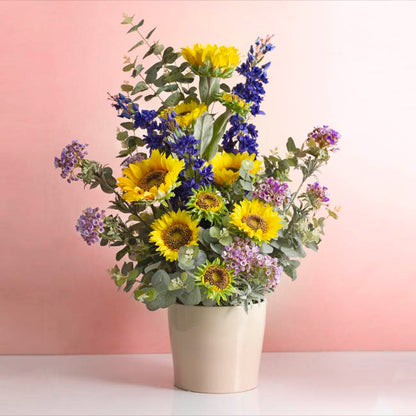 Sunflower Stem Yellow (72cmH)