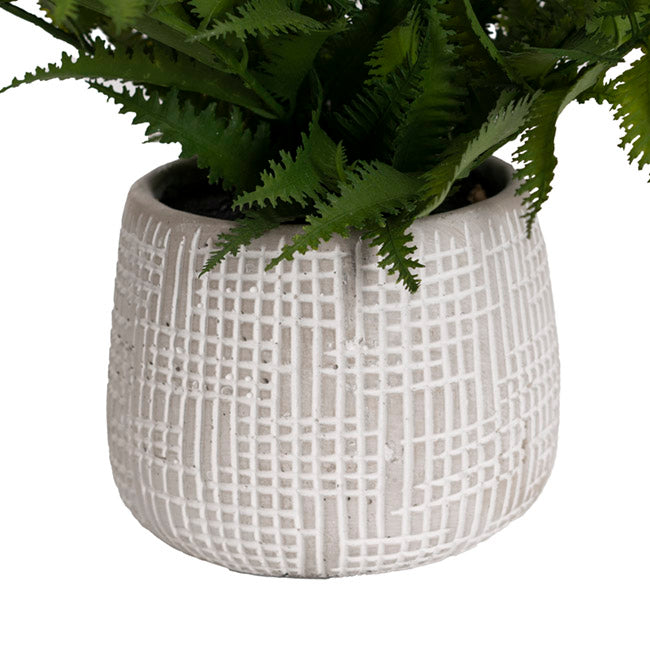 Artificial Parathelypteris Fern Potted Plant Green (33cmH)