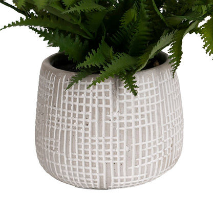 Artificial Parathelypteris Fern Potted Plant Green (33cmH)