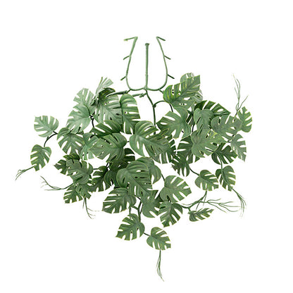 UV Treated Hanging Plant Philo Monstera Green (35cmH)