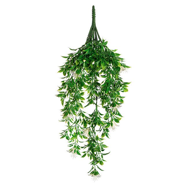 UV Treated Hanging Plant White Azalea Green (54cmH)