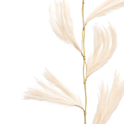 Artificial Bulrush Garland Soft Almond (150cmL)