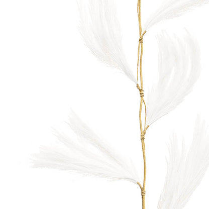Artificial Bulrush Garland Off White (150cmL)