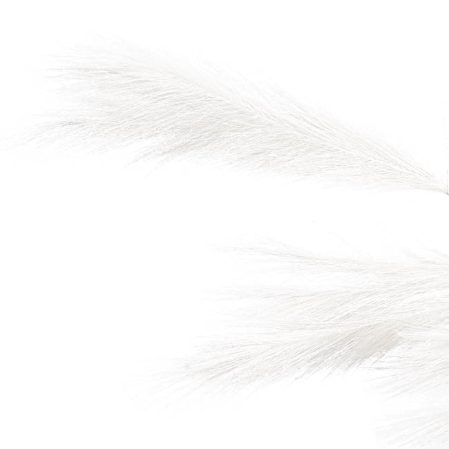Artificial Bulrush Garland Off White (150cmL)