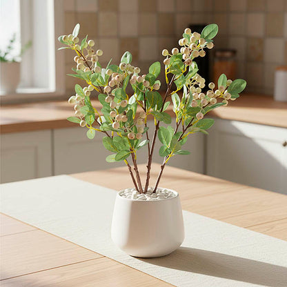 Eucalyptus White Gumnut Spray Green (62cmH)