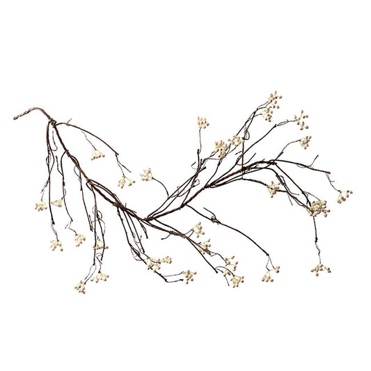 Berry Twig Vine Garland White (140cmL)