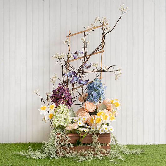 Berry Twig Vine Garland White (140cmL)