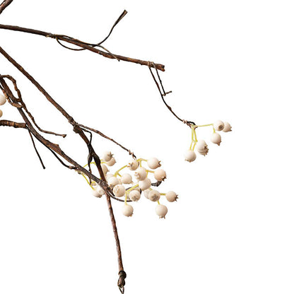 Berry Twig Vine Garland White (140cmL)