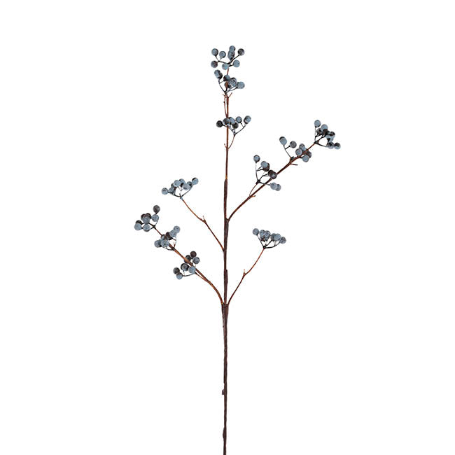 Blueberry Twig Spray Blue (79cmH)