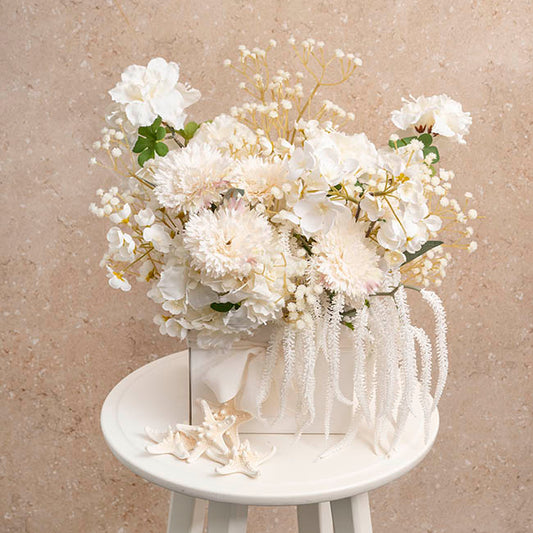 Draping Amaranthus Spray White (98cmH)