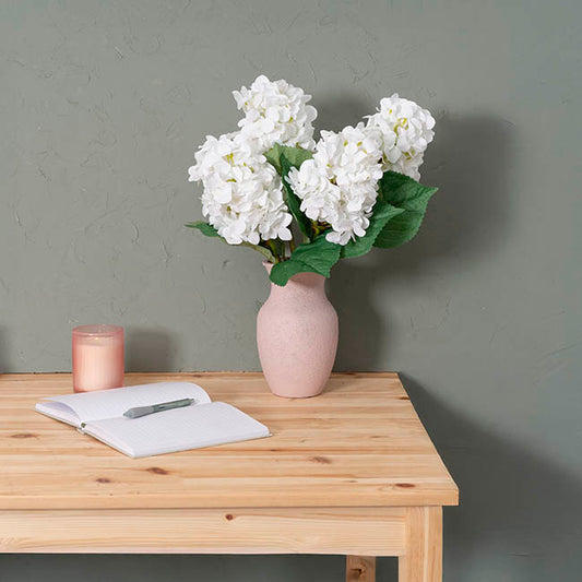 Tower Hydrangea Stem Real Touch White (57cmH)