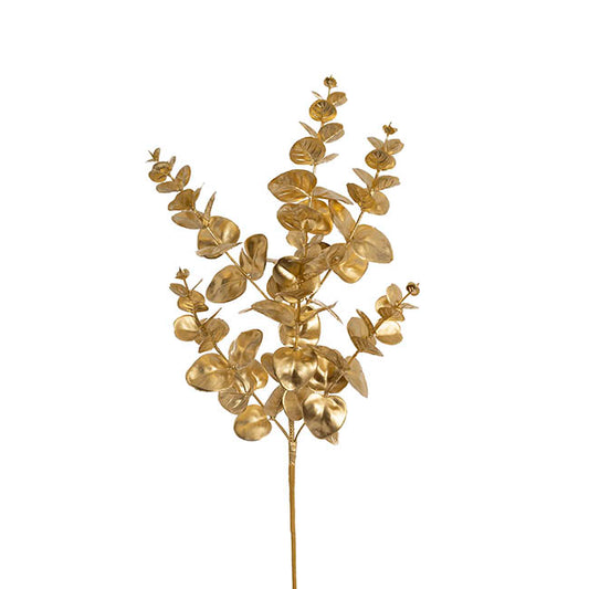 Eucalyptus Leaf Spray Gold (62cmH)