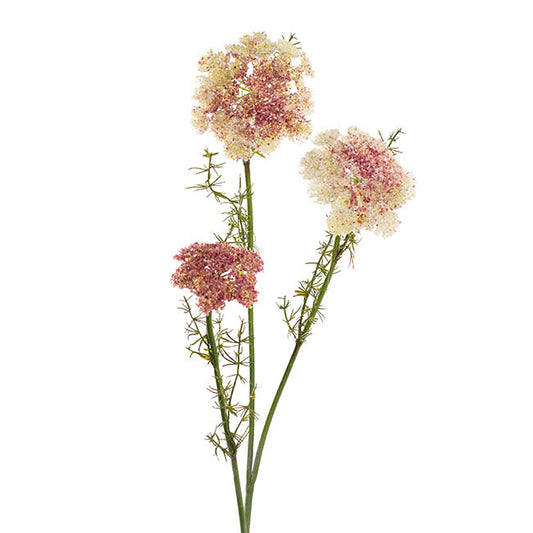 Lace Flower Spray Cream Purple (73cmH)