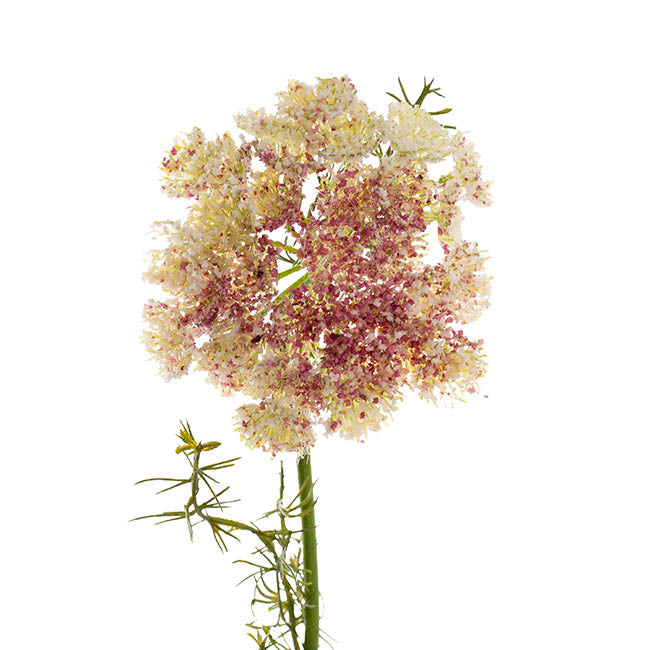 Lace Flower Spray Cream Purple (73cmH)