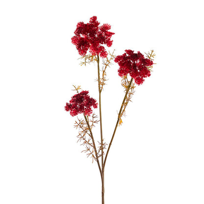 Lace Flower Spray Dark Red (73cmH)
