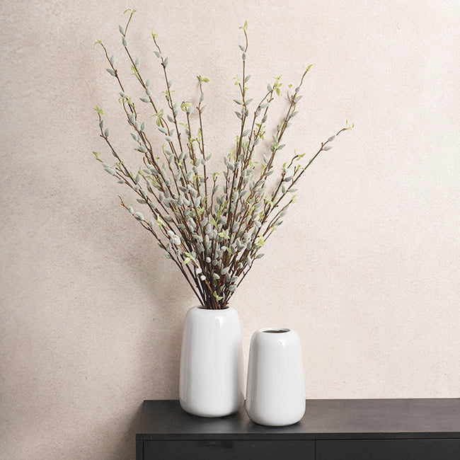 Artificial Pussy Willow Long Stem Spray Brown (103cmH)