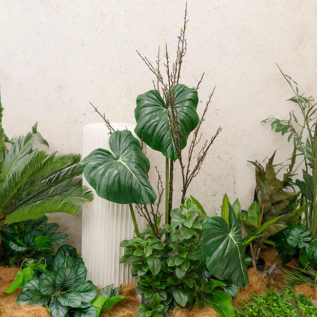 Artificial Long Twig Branch Spray Brown (129cmH)