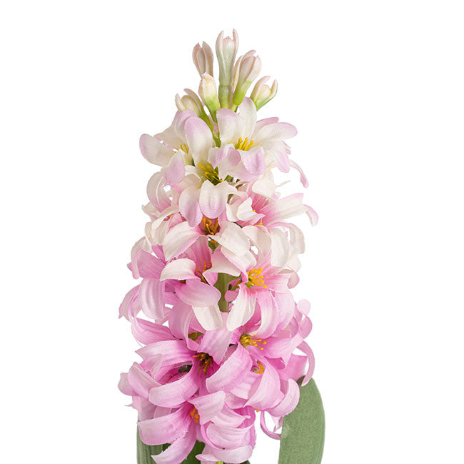 Hyacinth Flower Spray Soft Pink (44cmH)