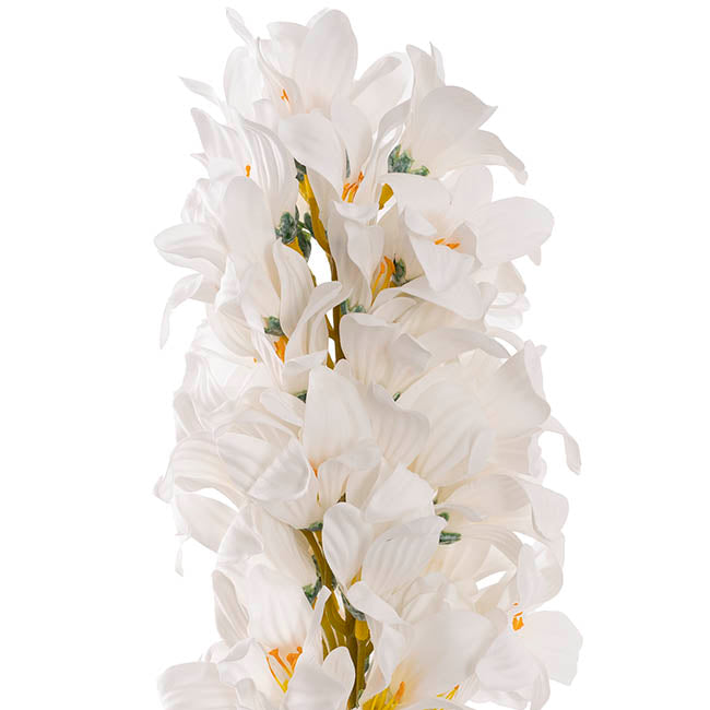Real Touch Hyacinth 40 Head Stem White (50cmH)