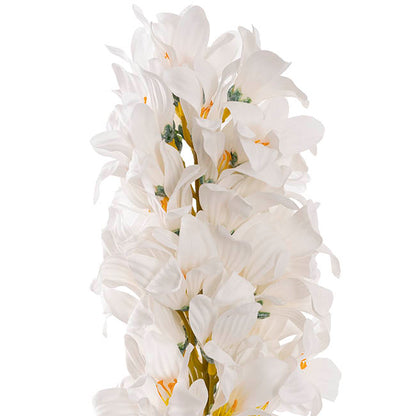 Real Touch Hyacinth 40 Head Stem White (50cmH)