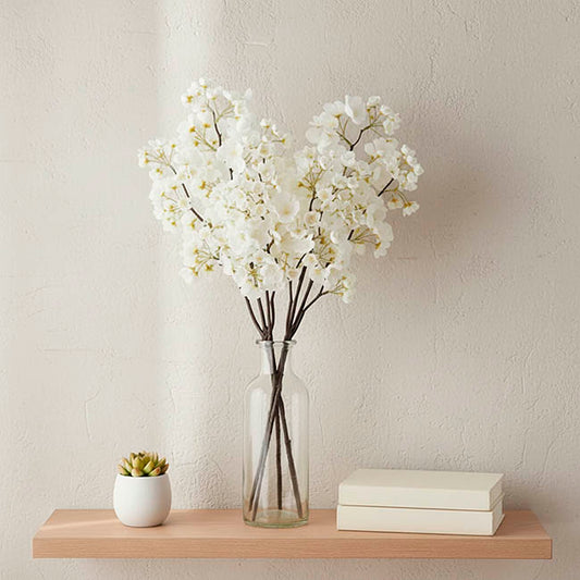 Cherry Blossom Spray White (80cmH)