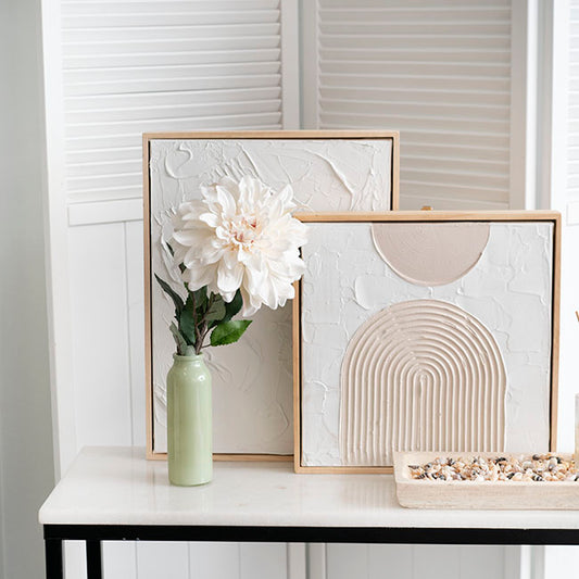 Dahlia Long Stem w Lge Flower Head White (19cmDx80cmH)