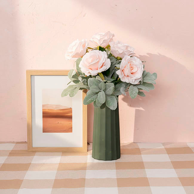 Sophie Open Rose Stem Pale Pink (11.5cmDx51cmH)