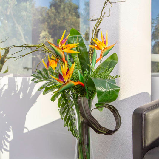 Bird of Paradise Real Touch Orange (89cmH)