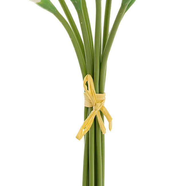 Calla Lily Mini Bouquet Real Touch White (9 Flowers 35cmST)