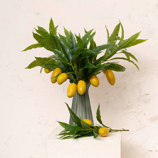 Real Touch Mango Spray Branch Green (73cmH)