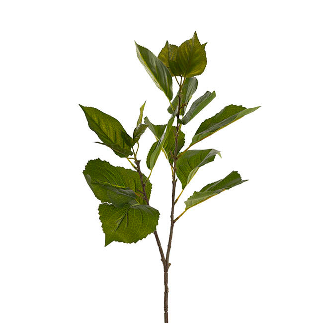 Real Touch Hydrangea Leaf Spray Green (70cmH)
