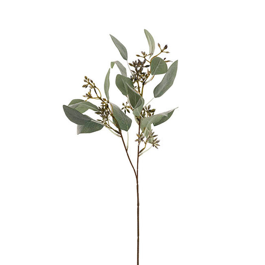Real Touch Seeded Eucalyptus Leaf Spray Green (48cmH)